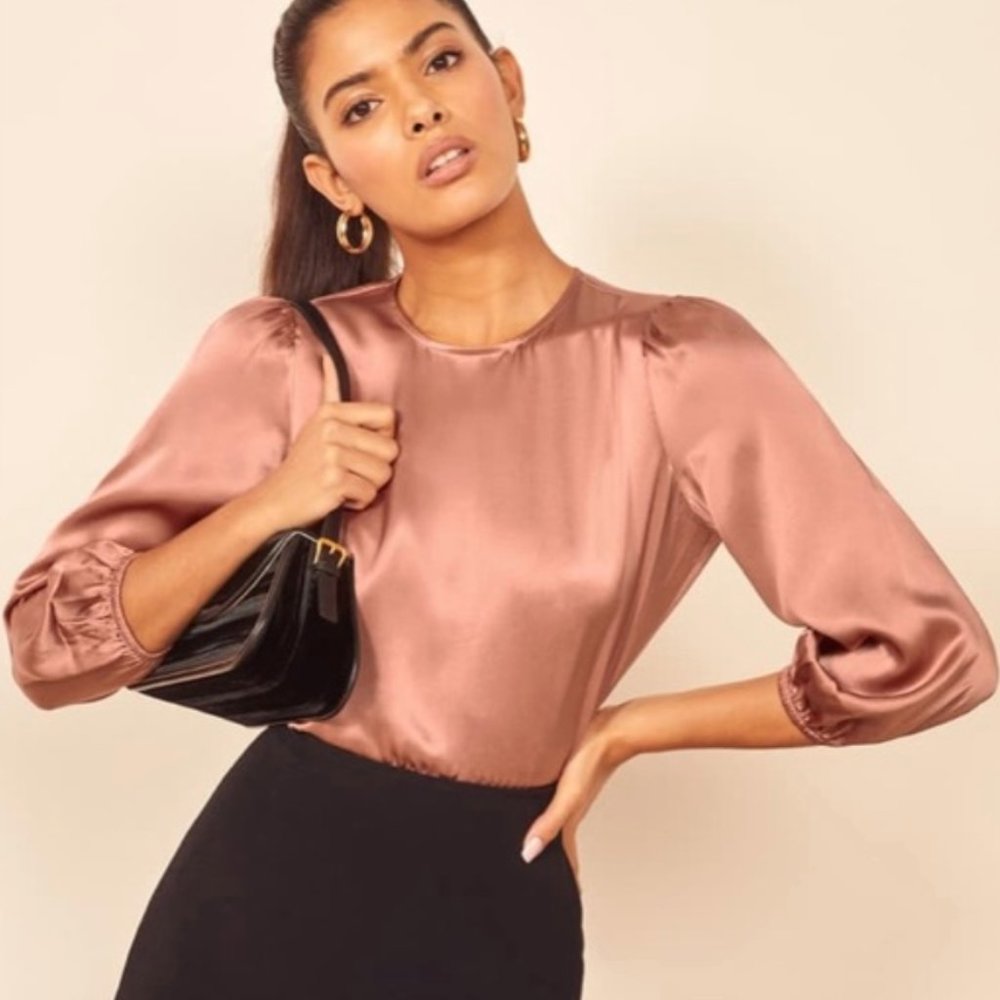 Reformation Tulip 100% top